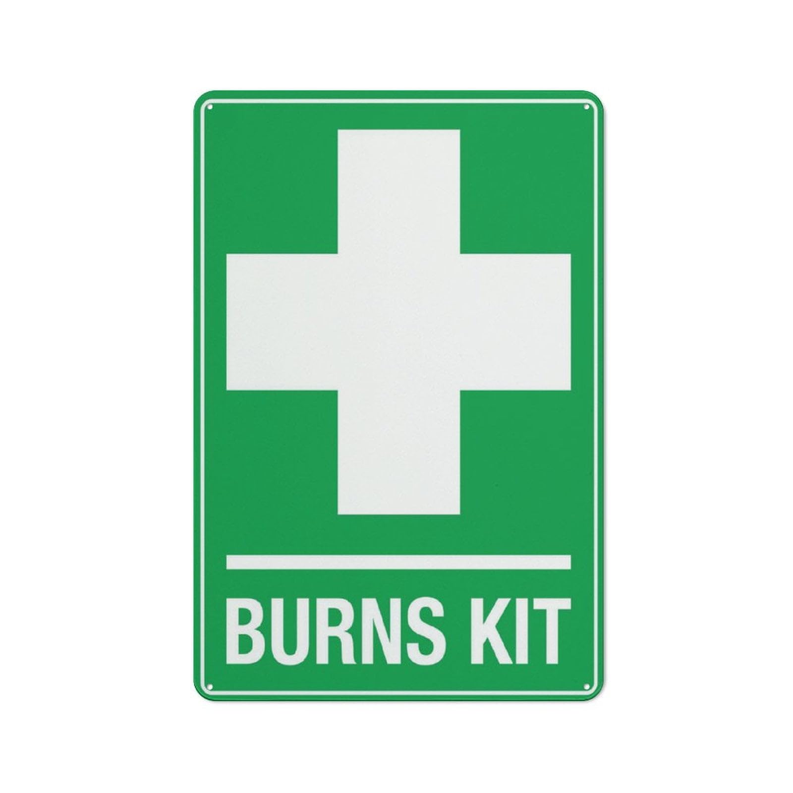 Peiyeety A09 Burns Kit Sign Warning Tin Sign Home Kitchen Farm Garden Garage Wall Decor 12X8inch
