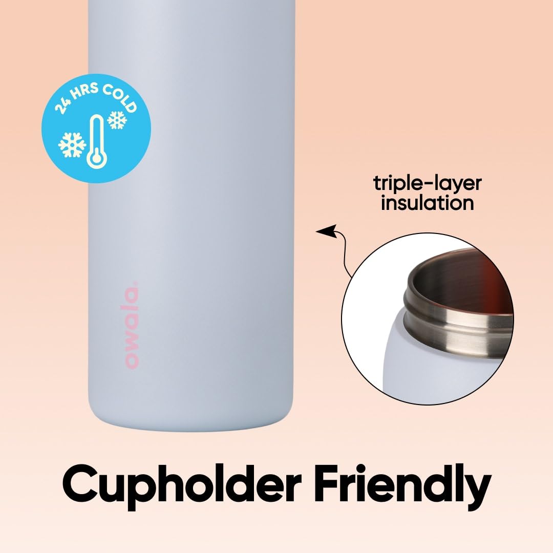 Owala FreeSip Stainless Steel Water Bottle 32 oz Beach House view 4
