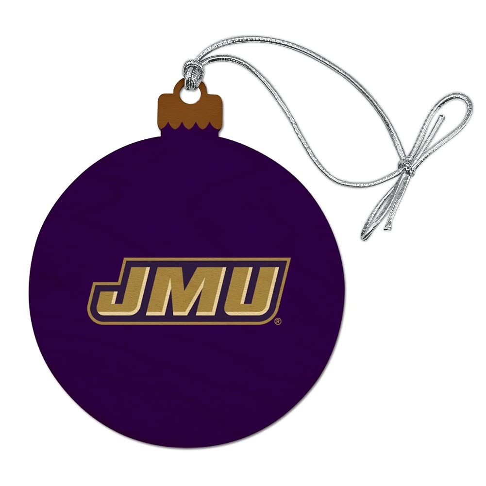 GRAPHICS & MORE James Madison University Dukes Logo Wood Christmas Tree Holiday Ornament