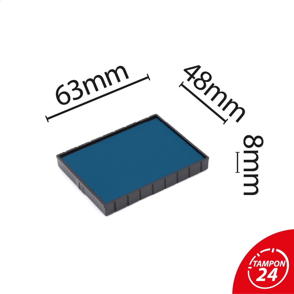 Cassetta di inchiostro per Colop Printer 55 | Cartuccia Colop E/55 (confezione da 10 - blu)