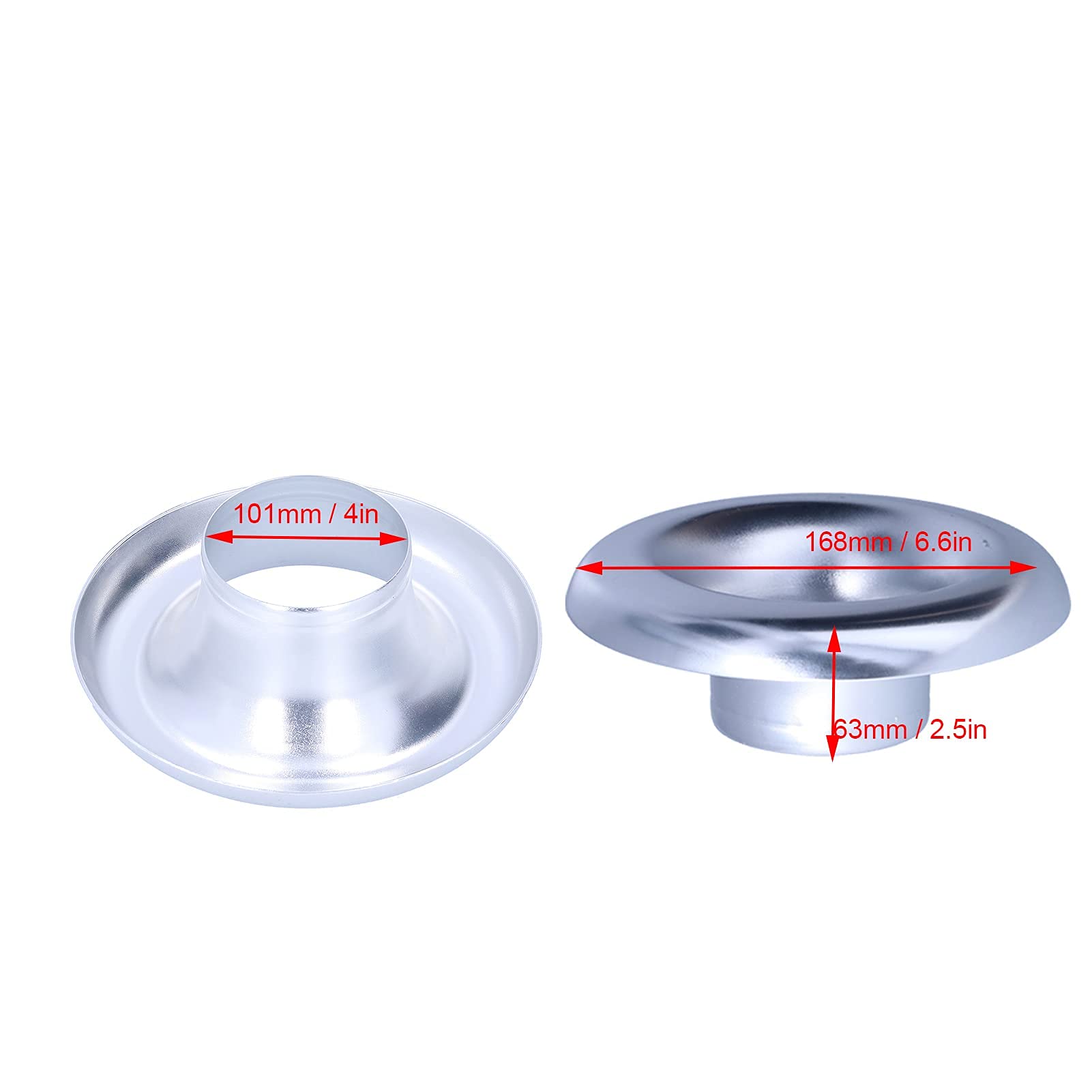 Inlet Stack Support Decorative Air Inlet AICARS 3 Inch Aluminum Velocity Stack Adapter ...