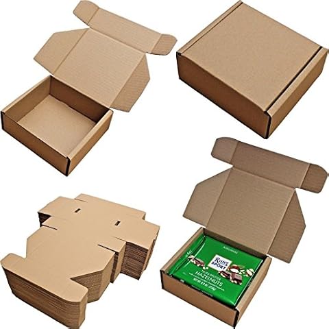 6" x 6" x 2.5" Shipping Storage Boxes Cardboard Postal MAILING Gift Small Parcel (20) Cover