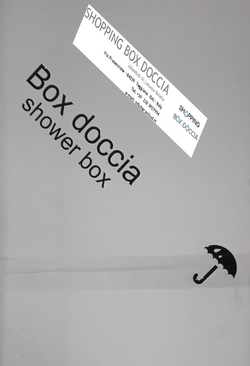 Sopravasca Box Vasca PVC 2 Lati mod. GALATEA, Bianco, 70x170 cm H 150 cm