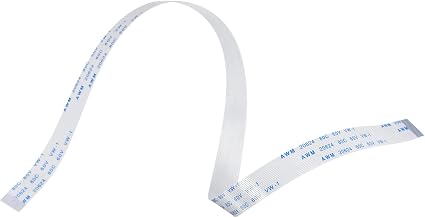 MECCANIXITY FFC FPC Flat Flexible Cable, 18 Pin 0.5mm Pitch 300mm Long (A Type) for LCD 3D Printer Camera DVD TV Laptop Audio Pack of 5