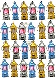 24 Mini Keychain Flashlights Pocket Ramadan Lantern Key Chain Keyring Islamic Eid Gift for Bag Handbag Purse Home Ramadan Gift