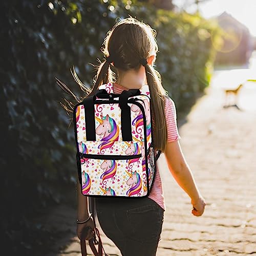 Cartable licorne multicolore pour ranger facilement les cahiers - 7