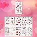 Valentines Day Gifts for Kids,Valentines Day Temporary Tattoos Decorations for Boys Girls Classroom School Class Party Favors