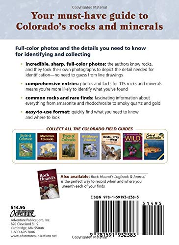 Colorado Rocks & Minerals: A Field Guide To The Centennial State (Rocks & Minerals Identification Guides) #TOP1