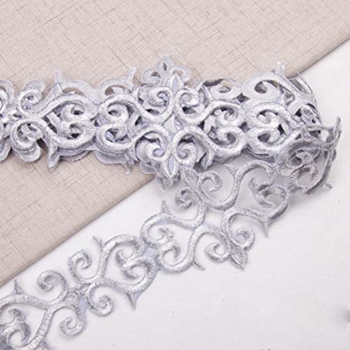 4 Meter Costume Embroidery Lace Trim Gold Silver Stage Performance Clothes Diy Applique Patch Fabric Accessories #TOP4