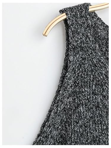 Image of BEAUDRM Women's Plus Size V Neck Sleeveless Sweater Vest Dressy Loose Sweater Tank Top Black X-Large Plus