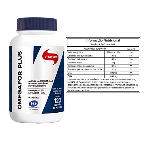 Omega For Plus 120 cps Vitafor - 2 unidade