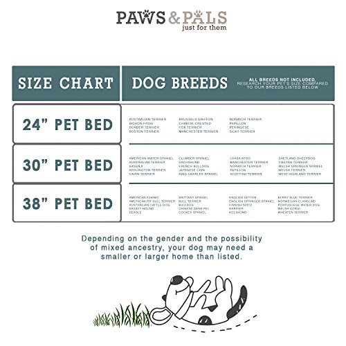 Paws & Pals Dog Bed for Pets & Cats - Fuzzy Foam Deluxe Premium Bedding Cuddler Lounger Two-Toned Design for Home & Crate (Large, Grey) - Thumbnail 6