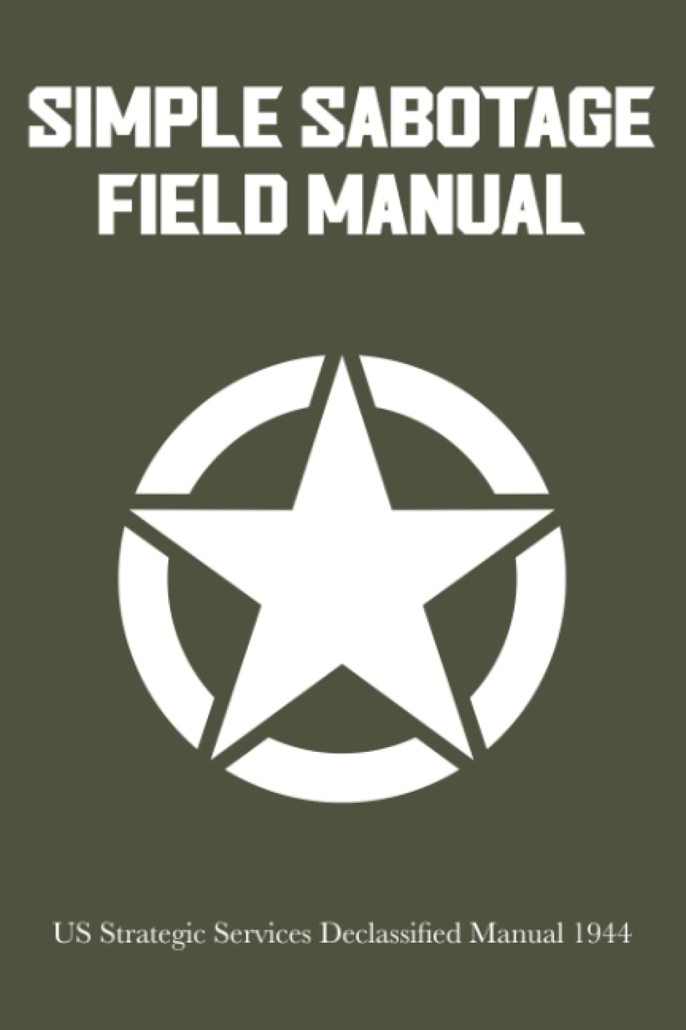 Simple Sabotage Field Manual: 1944 US Strategic Services Declassified Manual