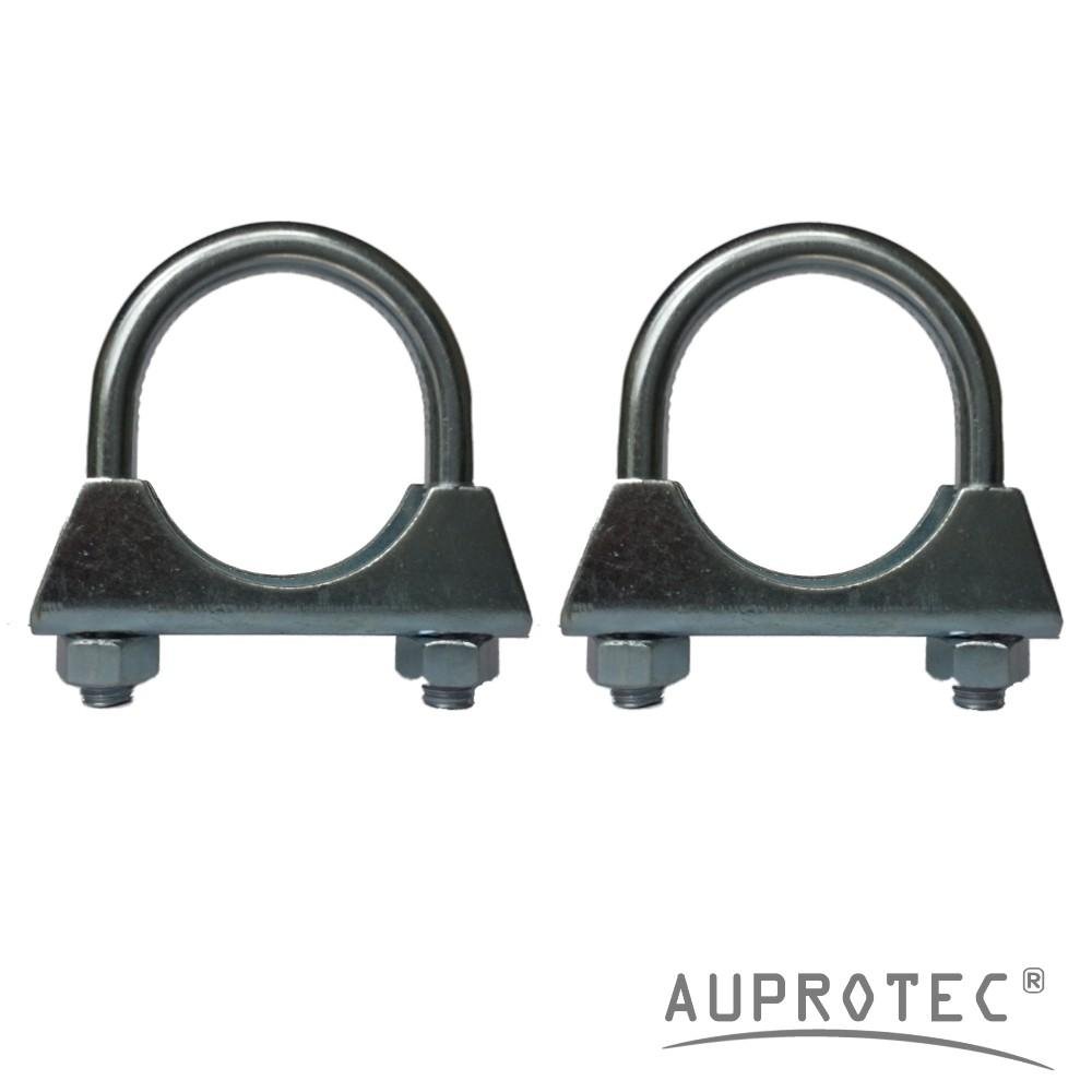 AUPROTEC Exhaust U Bolt Clamp M10 Pipe Clamps Ø 120 mm 2 pcs