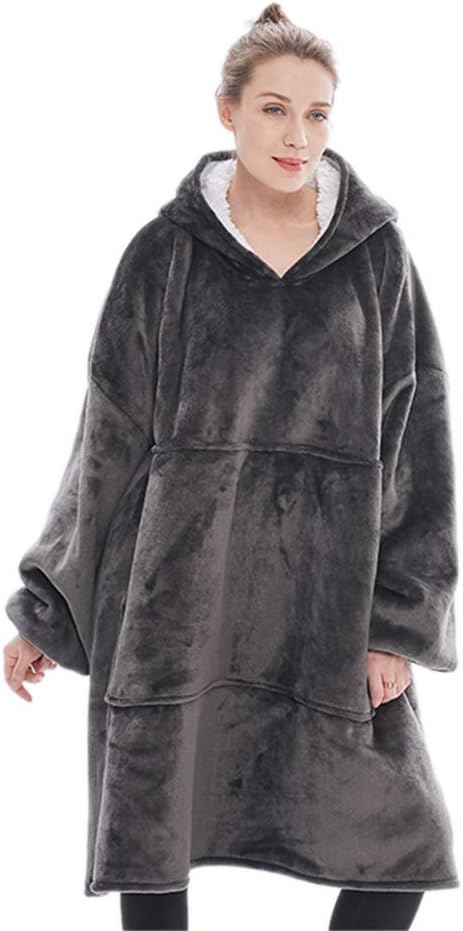 Oversized Sherpa Hoodie, Wearable Hoodie Sweatshirt Blanket, Super Soft Warm Comfortable Blanket Hoodie