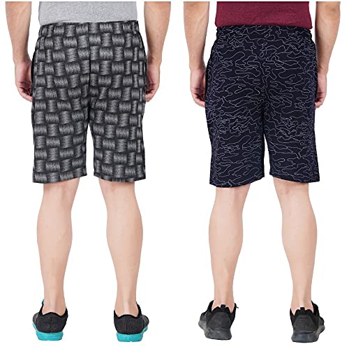 Image of FEEL TRACK Men Cotton Regular Fit Shorts