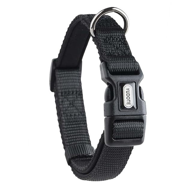 Foto 3 de 6 de Yudote - Collar de perro de nailon, ajustable, con acolchado de neopreno suave para cachorros, tamaño…