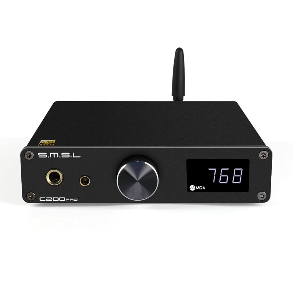 S.M.S.L C200 ES9038Q2M ヘッドホンアンプ 美品！ Amazon.com: SMSL C200 DAC+Headphone Amplifier with ESS