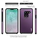 J&D Heavy Duty Dual Layer Hybrid Shock Proof Protective Rugged Bumper Case for LG G8 ThinQ/LG G8, Not Compatible With LG G8S ThinQ, Purple