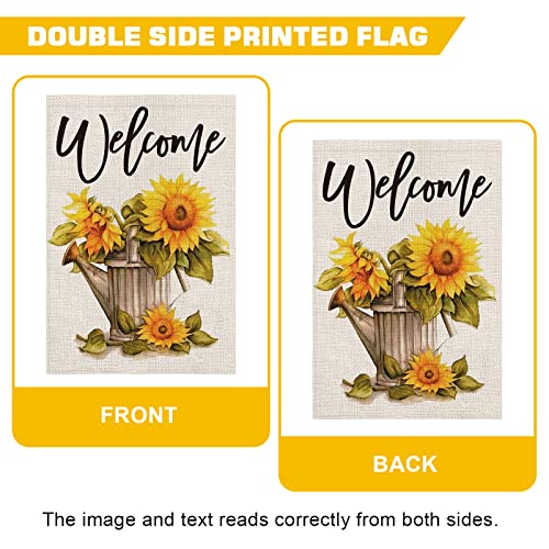 Opulane Summer Garden Flag Sunflower 12X18 Inch Double Sided Small Vertical Burlap Yard Flags Floral Seasonal Outdoor Decor For Farmhouse Rustic Home Lawn Patio Wedding Outside #TOP5
