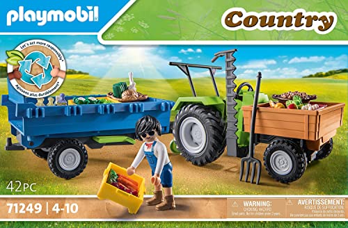 Playmobil Harvester Tractor with Trailer - image 5