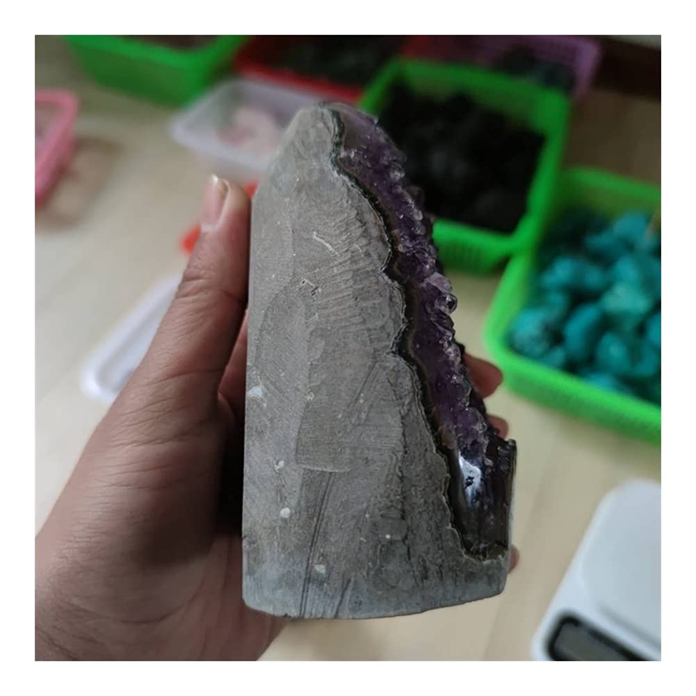 Cristal Natural en Bruto For 1kg Gran Amatista Racimo Geoda Cristal Cuarzo Corte Base Amatista Espécimen Uruguay