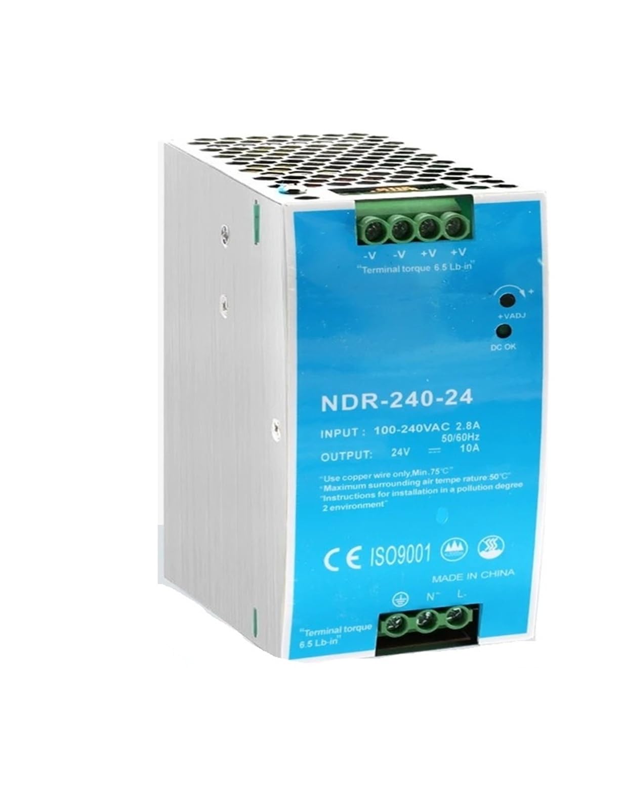 Alimentation à découpage 240W 48V à double sortie pour automatisme - 6