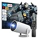 Beamer 4K 1080P Full HD Unterstützt Android 13, 2025 Upgraded Mini Beamer 5G WiFi 6 BT 5.3, Mini Projektor 4K Heimkino/Laptop/HDMI/USB/Auto Horizontal Trapezoid Correction