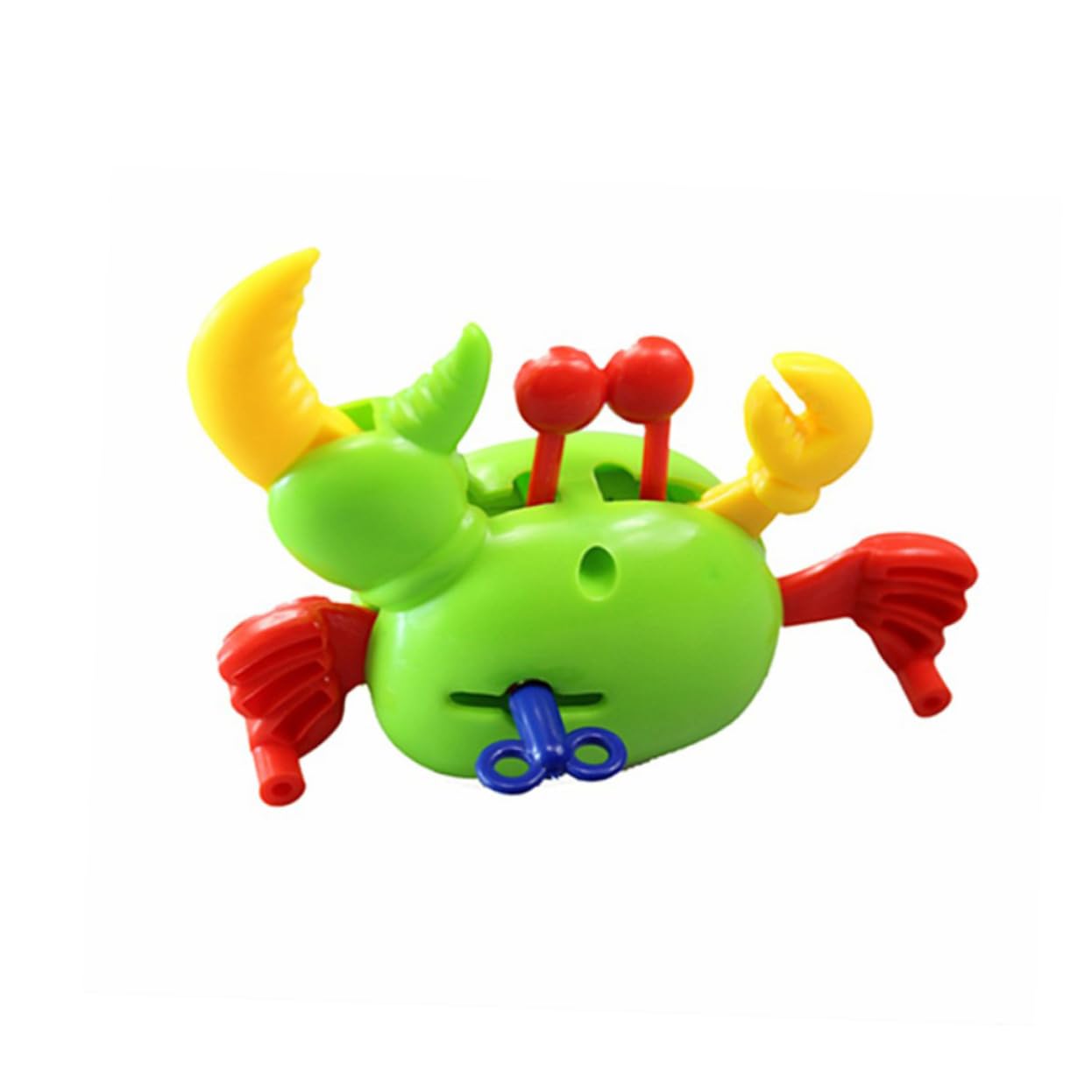 BESPORTBLE 4pcs Wind Up Crabs Plastic Clockwork Crabs for Improves Coordination Imagination Easter Baskets Parties Red Green Yellow