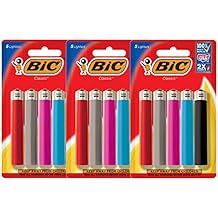 BIC Classic Lighter ، ألوان متنوعة ، 15 ولاعة