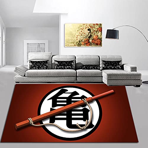 HoodieBBQ Tapis Tapis Dragon Ball Tapis Anime Chambre Binaire Salon De Style Japonais Table Basse Couverture Ordinateur Chaise Tapis De Sol Garçon Personnalité Tapis Rectangulaire-60x90cm-A_80x150cm Cover