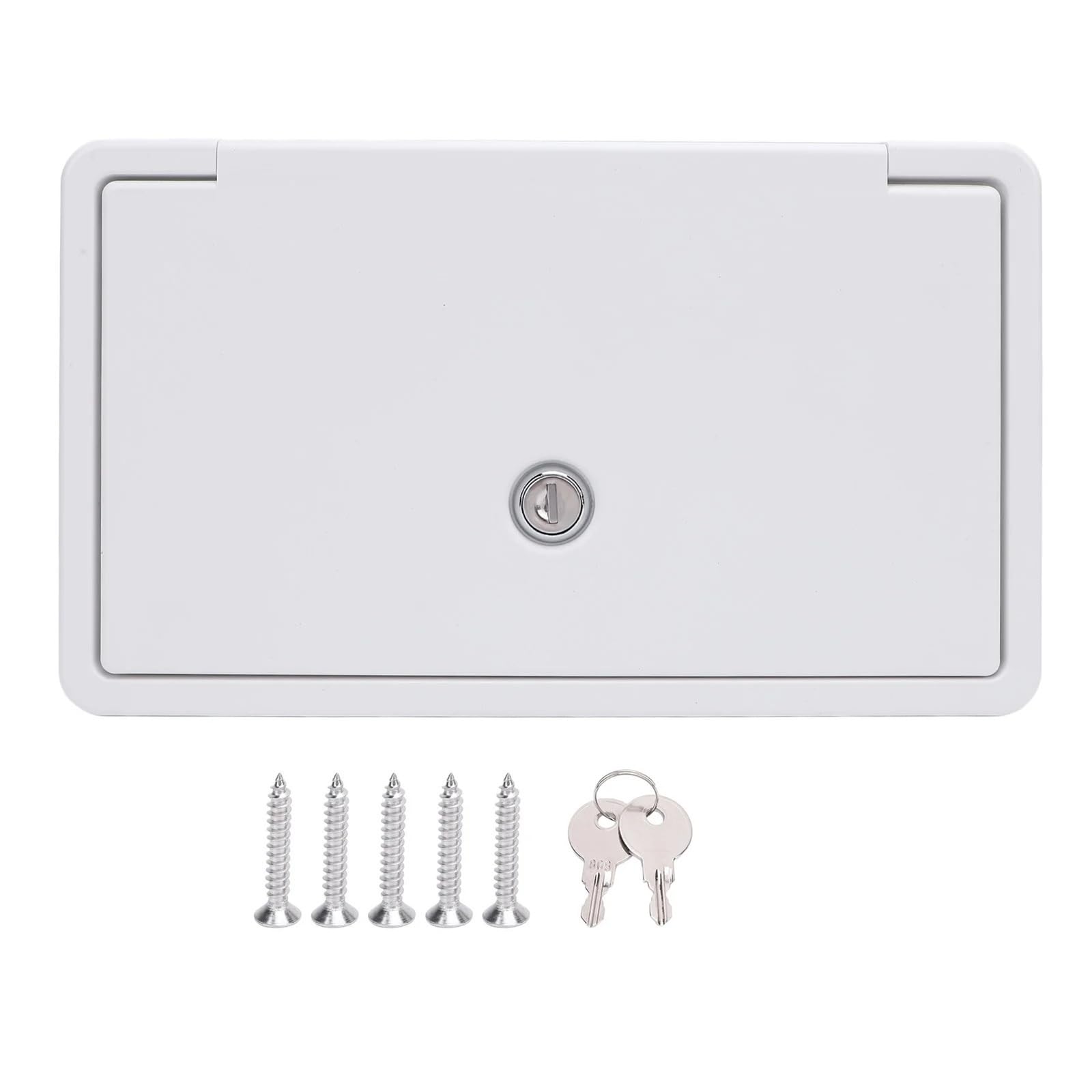CSDASW RV Baggage Door Motorhome Compartment Doors With Bottom Cap And Safety Lock For Camping Trailer Caravans Accessories for Campervan