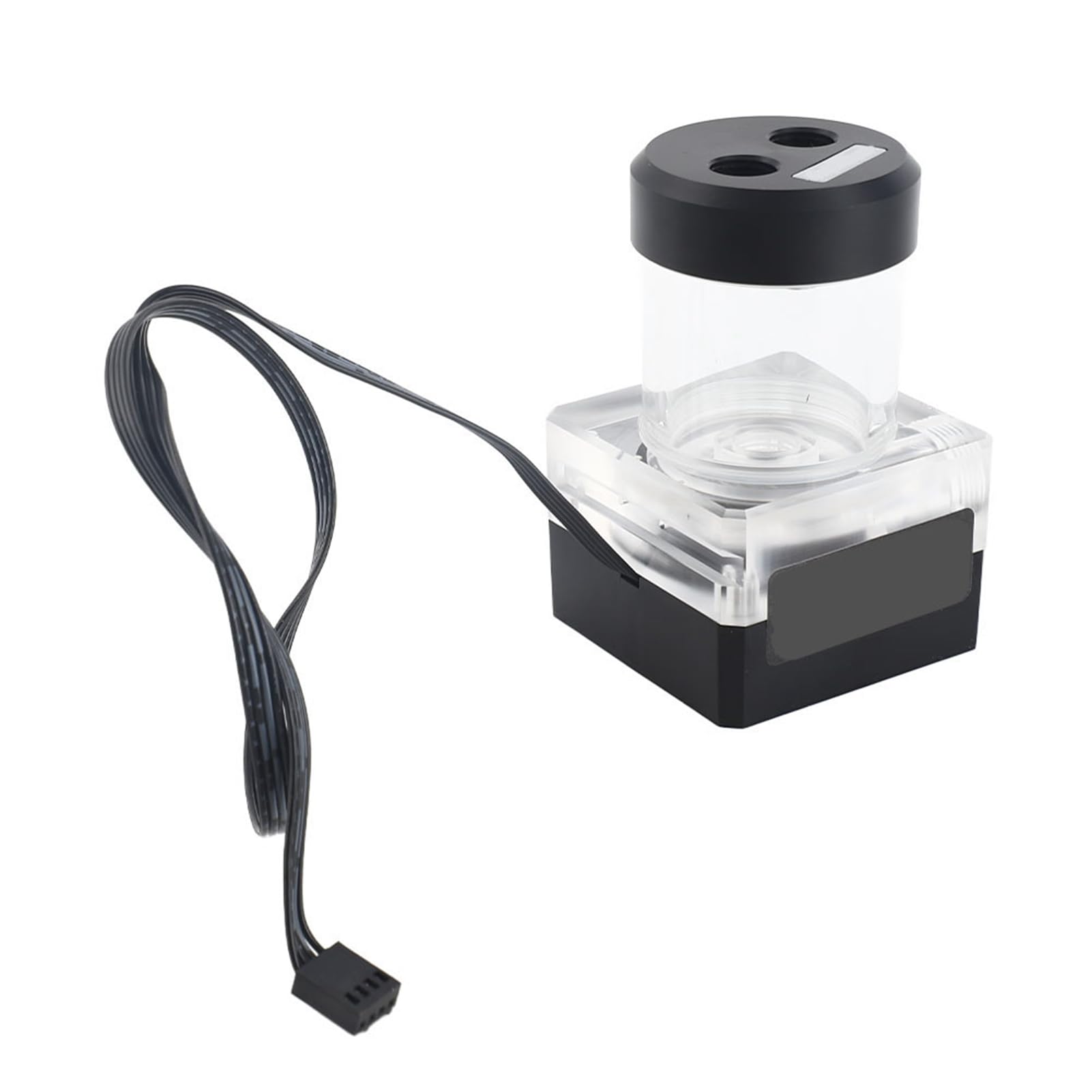 Cocoarm Pompa Acqua per Computer, di Raffreddamento Ad Acqua per Computer POM PMMA, Flusso 500L H Sollevamento Controllo PWM Antischiuma Integrato 12V per Kit di Raffreddamento Ad per PC Desktop da