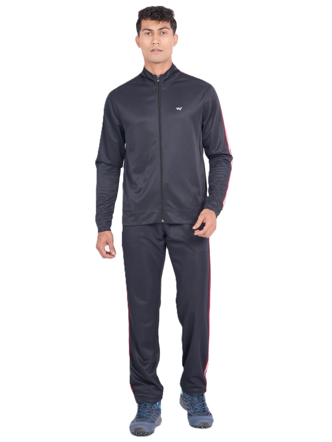wildcraft Men’s High Density Track Suit | Zipper Jacket & Drawcord Pants | 2 Pockets, 31608, Black, L-picture-24