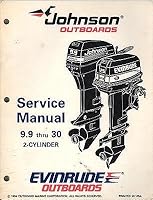 Johnson Evinrude Outboard Service Manual 9.9 thru 30 2-Cylinder B001IDVVSS Book Cover