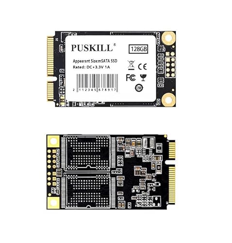 mSATA SSD 500MB/�b�̓ǂݎ��A450MB/�b�̏�������(30x50.9mm) �~�j�����\���b�h�X�e�[�g�h���C�u �m�[�g�p�\�R�� PC �f�X�N�g�b�v�p (128GB)