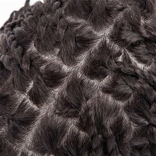 Perruques pour hommes dreadlocks postiche cheveux humains torsadé - 6