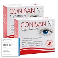 CONISAN N Augentropfen für gesunde Augen Doppelpack – befeuchtet und schützt, ist entzündungshemmend, ohne Konservierungsstoffe, gut verträglich und für Kontaktlinsen geeignet, 2 x 20 x 0,5 ml