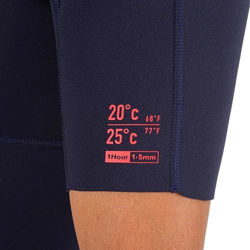 Image of Olaian 100 Men's 1.5mm Neoprene Shorty Surfing Wetsuit - Navy Blue (2XL)