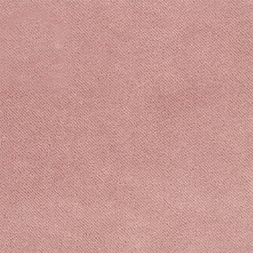 Liz Jordan-Hill Fabric by The Yard - Pink Velvet Upholstery Fabric Polyester Blend with Aquaclean Technology - Reupholstery Sewing Material - Bellagio Blossom 503-3 Yard