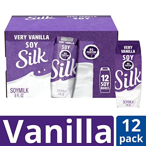 Silk Shelf-Stable Soy Milk Singles, Very Vanilla, Dairy-Free, Vegan, Non-GMO Project Verified, 8 oz. (Pack of 12) - Thumbnail 3