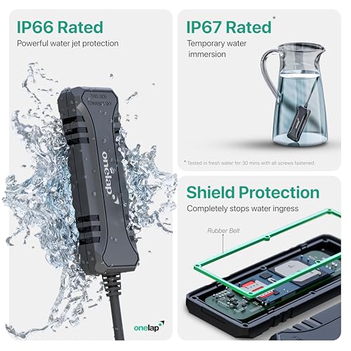 Onelap LocoShield™ Wired (with 12 Months SIM Recharge) - IP67 100% Waterproof GPS Tracker for Bike, Car, Scooty | Plug & Play | Live Location |... - Image 2