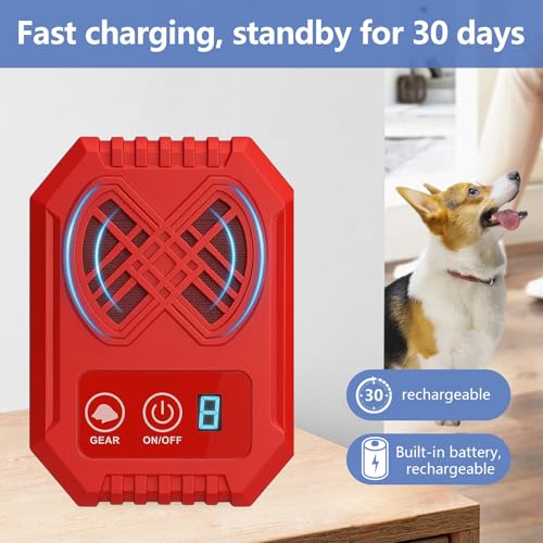Anti Barking Devices, Anti Barking Device for Dogs, Ultrasonic Dog Bark 3 Modes Rechargeable Long Ra
