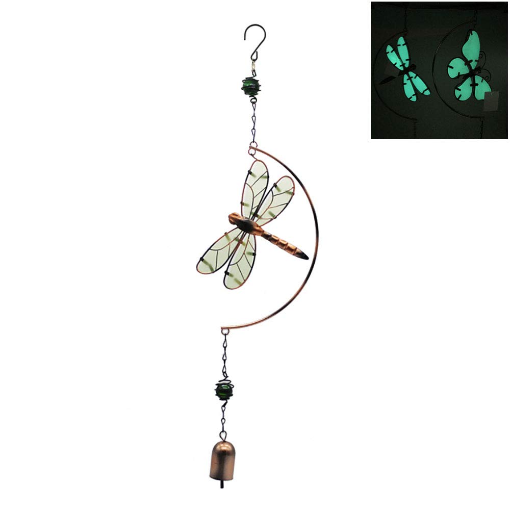 Scacciapensieri colibrì | Decorazione libellula colibrì con campana | Regali commemorativi realistici per esterni, campanelli a vento da giardino con tubi in alluminio per casa, balcone, giardino