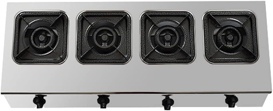 Stainless Steel Commercial Gas Stove, Suitable For Natural Gas/Liquefied Gas Sand Boiler Gas Hob Stove (Liquefied Gas 6 burner) (Liquefied Gas 4 burner)