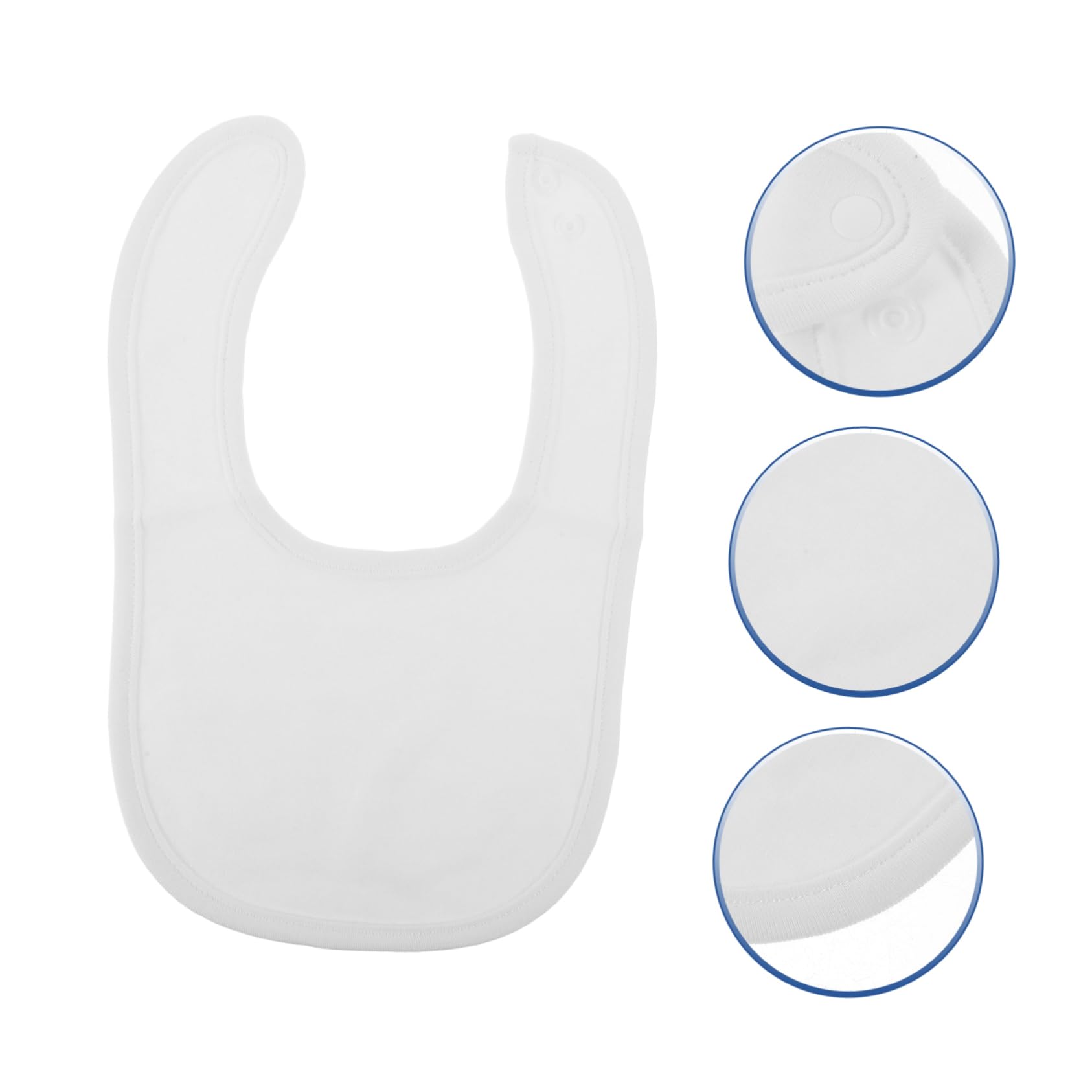Lot de 8 Bavoirs Bébé en Coton à Double Épaisseur, avec Boutons-pression, pour Poussées Dentaires et Repas, Faciles à Nettoyer Plusieurs styles