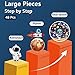 iPlay, iLearn Floor Puzzles for Kids Ages 3-6, Jigsaw Puzzle for kids Ages 4-8, Toddler Large Wooden Learning Toy, Educational Round Planets, Solar System Birthday Gift for 5-7 Year Old Boy Girl Child