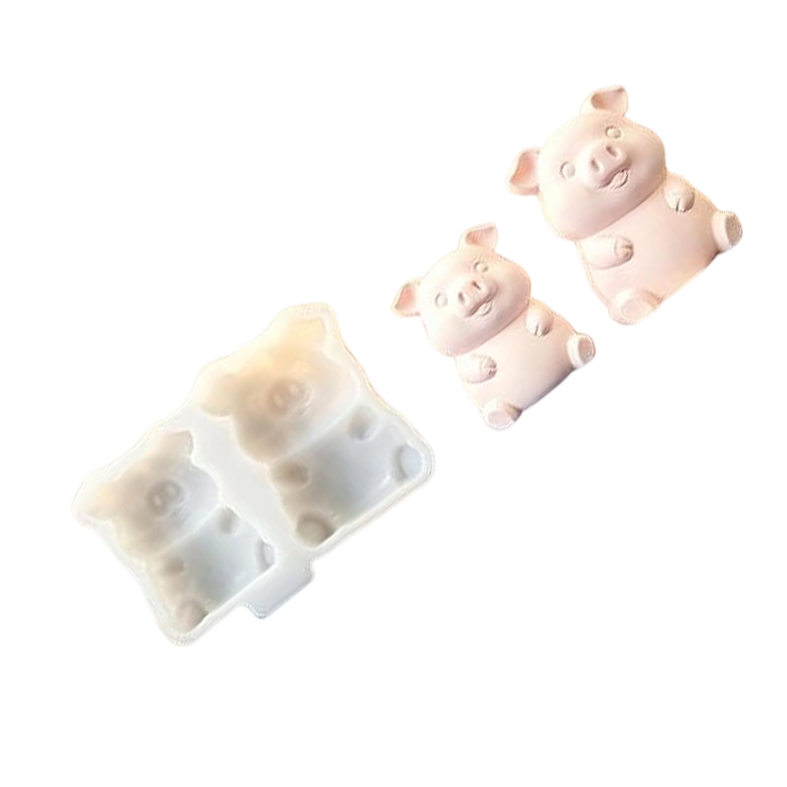 Ljmyy Piggy Silicone Candle Multipurpose Silicone Mould for Resin Casting Handmade Candle Soap Gypsum Figurine