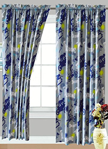 All American Kids'X-TremeSports 2-Piece CurtainSet| Matching Sheet Set & ComforterSet Available!