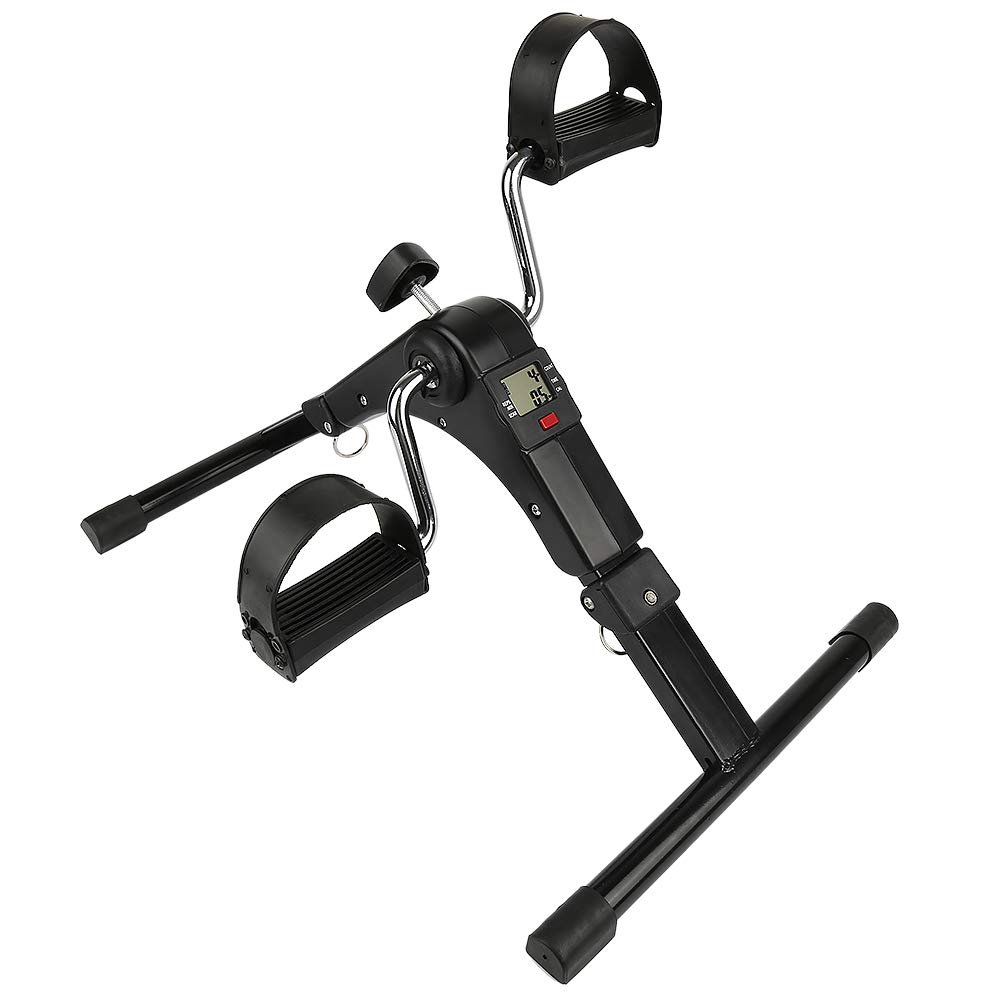Mini Heimtrainer, Pedaltrainer Mini Bike Heimtrainer Arm- und Beintrainer Fitness Trainer Senioren | pedalo fußtrainer mit LCD und Einstellbarer Widerstand